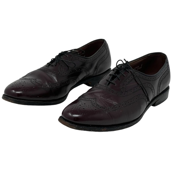 Allen Edmonds | Burgundy Townley Lace Up Oxford Dress Shoes Vintage main image 10